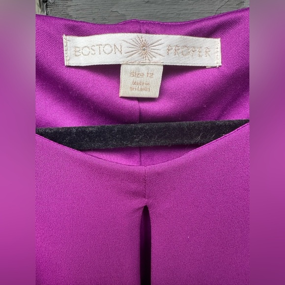 Boston Proper Women’s Sleeveless Vibrant Purple Midi Dress Size 12 - Picture 4 of 4